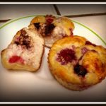 Raspberry Marzipan Muffins