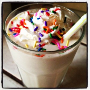 cake batter shake