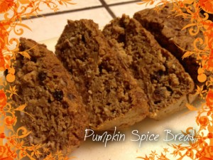 pumpkin spice bread with border