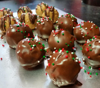 healthy chocolate peanut butter truffles