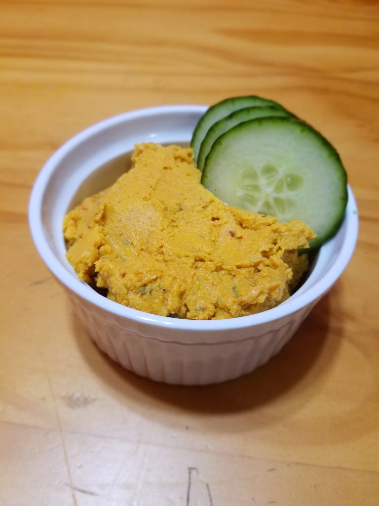 healthy savory pumpkin hummus