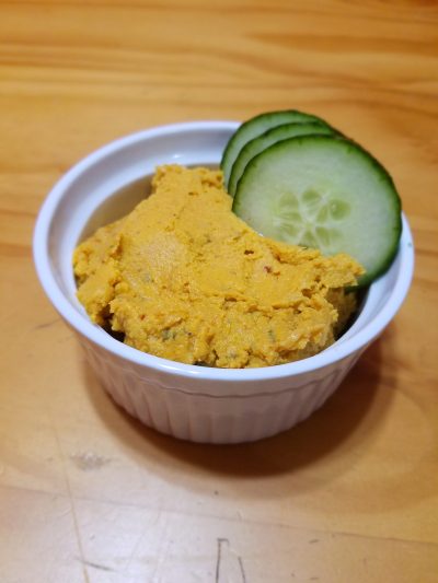 healthy savory pumpkin hummus