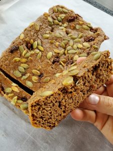 healthy gluten grain free pumpkin bread
