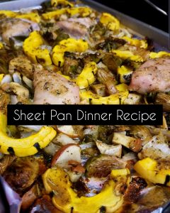 maple dijon chicken and vegetable sheet pan dinner